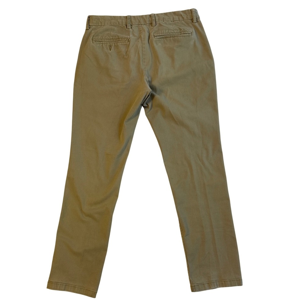Old Navy Mens Ultimate Slim Built-In Flex Chino Pants Khaki Tan 30x30 Stretch - Picture 2 of 10